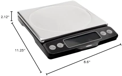 OXO Good Grips scale close-up showing pull-out display module