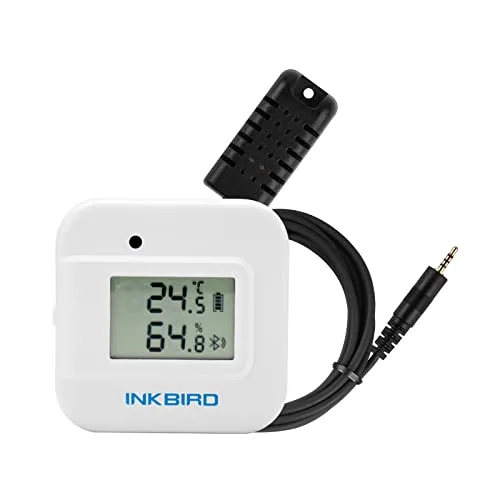 Inkbird IBS-TH2 Plus thermometer hygrometer with external probe and digital display