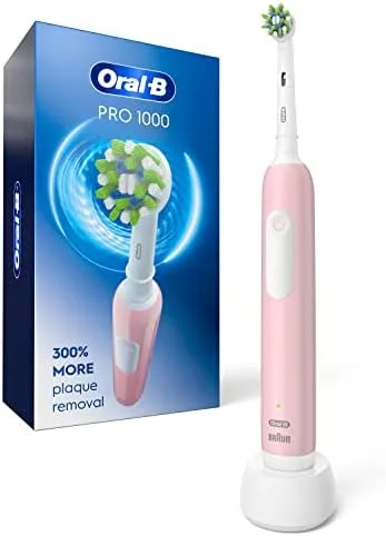 Oral-B Pro 1000 rechargeable electric toothbrush with round CrossAction brush head