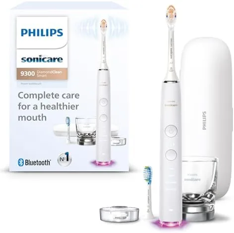 Philips Sonicare DiamondClean Smart 9300 with glass charging cup