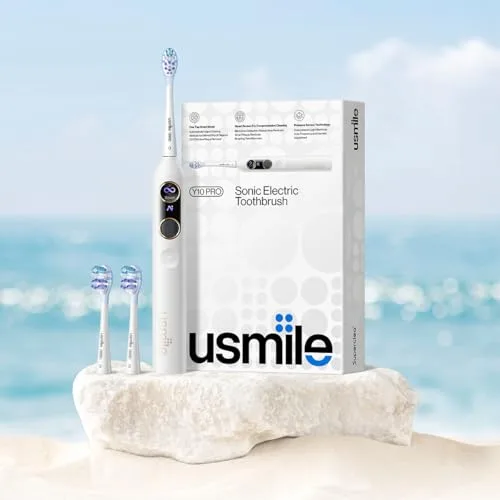 usmile Y10 Pro electric toothbrush handle and brush head