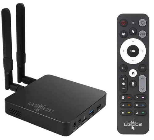 Ugoos AM6B Plus TV Box with Amlogic S922XJ chip and front display