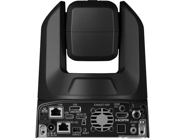 Rear connection panel of the Canon CR-N300 showing its video and control connectors