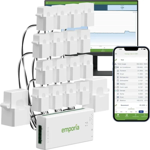 Emporia Vue 3 energy monitor with current sensors