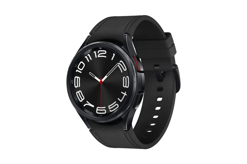 Samsung Galaxy Watch6 Classic front view showing round bezel design
