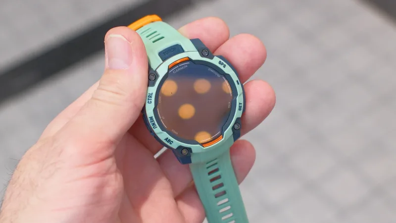 Garmin Instinct 3 rugged design shown on wrist