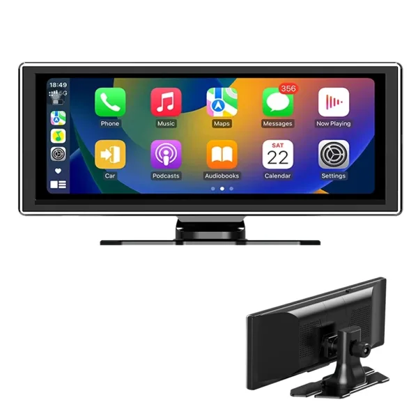 iMars Car MP5 Player display showing CarPlay-style app grid