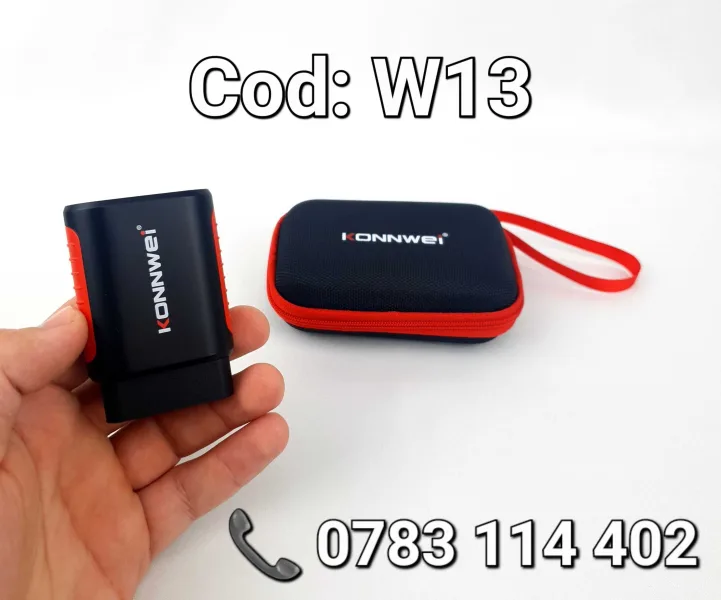KONNWEI KW906 OBD2 scanner with carrying case and accessories