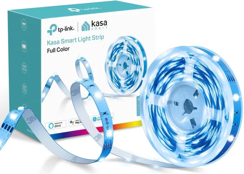 Kasa Smart KL400L10 light strip box showing dual 16.4 ft strips