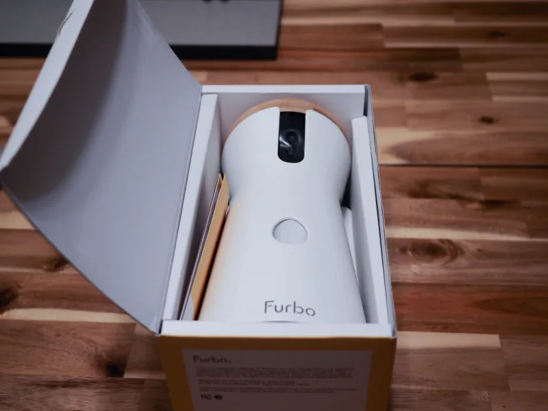 Furbo 360 Dog Camera packaging for unboxing and setup