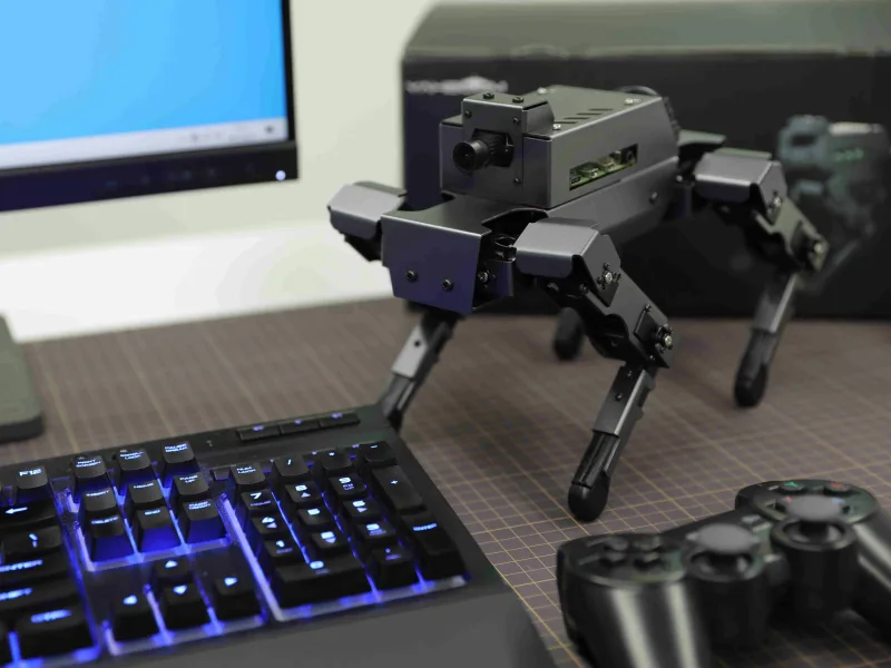 Yahboom ROSMASTER X3 robot chassis with LiDAR and sensors visible