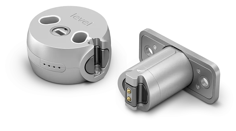 Level smart lock app interface showing lock status and controls