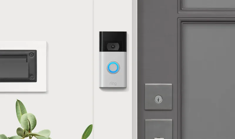 Ring Video Doorbell 2nd Gen front view showing camera and button