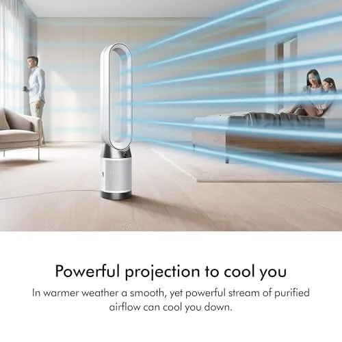 Dyson PC1 bladeless tower purifier fan rear design view