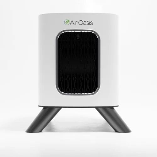 Air Oasis iAdaptAir 2.0 compact air purifier with touchscreen controls