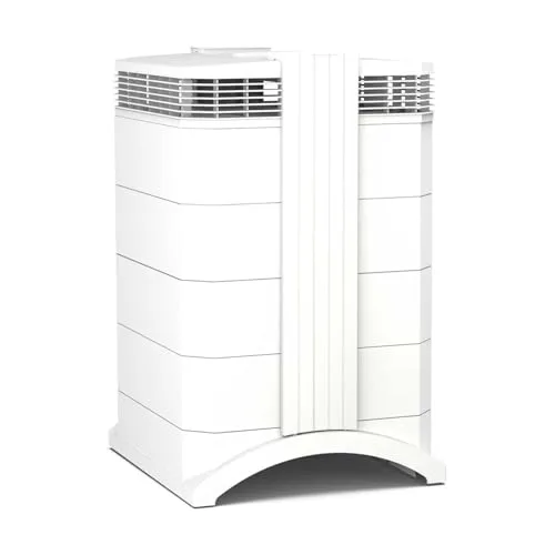 IQAir HealthPro Compact XE large white air purifier tower design