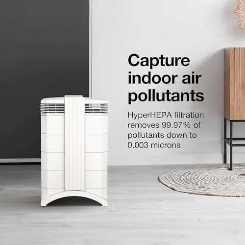IQAir HealthPro Compact XE highlighting HyperHEPA filtration technology