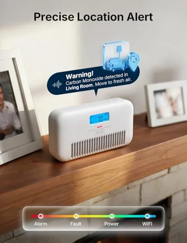 X-Sense XC0M-iR carbon monoxide detector with LCD readout