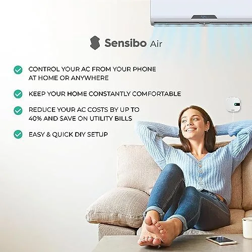 Sensibo Air smart AC controller highlighting smart home compatibility features