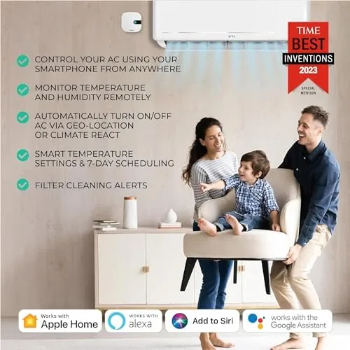 Sensibo Air smart AC controller showing temperature monitoring and scheduling