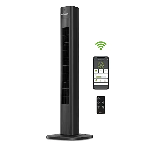HOLMES 36-inch smart tower fan with included remote control