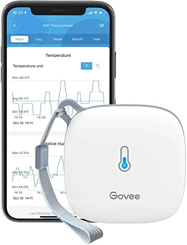 Govee H5179 WiFi thermometer with Govee Home app readings