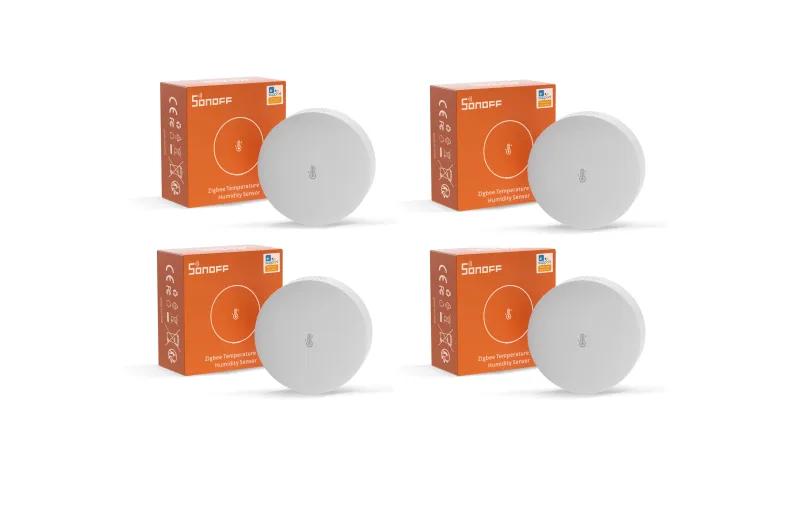 Sonoff SNZB-02P multi-pack Zigbee temperature humidity sensors with packaging