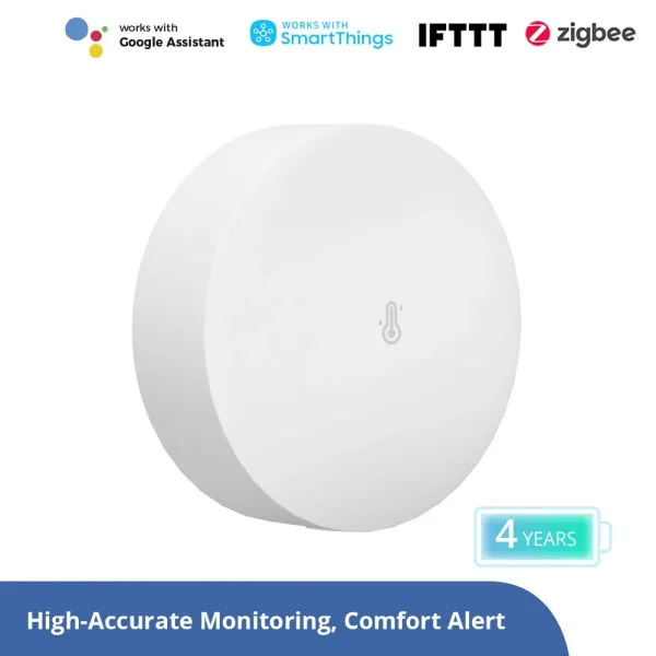 Sonoff SNZB-02P Zigbee sensor with compatibility badges