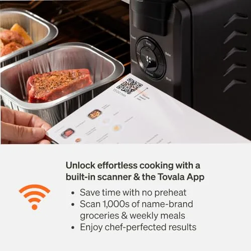 Tovala Smart Oven Pro open door showing smart scanner area