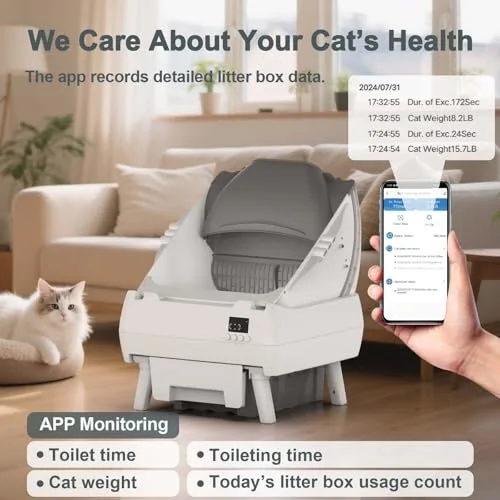 Lohhuby CAST LB500B smart litter box with app usage stats