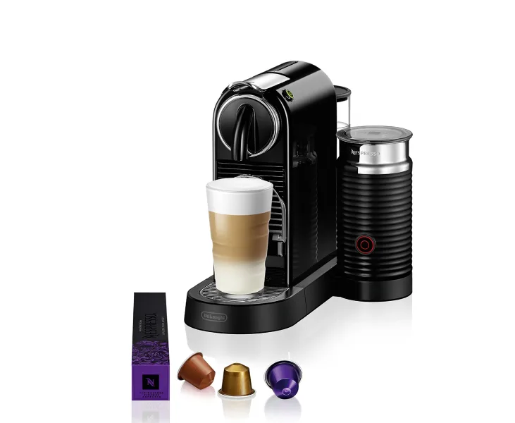 Nespresso CitiZ by De'Longhi with Aeroccino frother and capsules