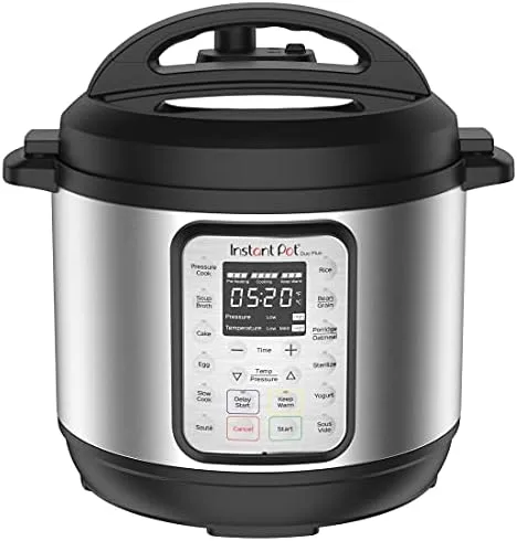 Instant Pot Duo Plus front view with digital control panel