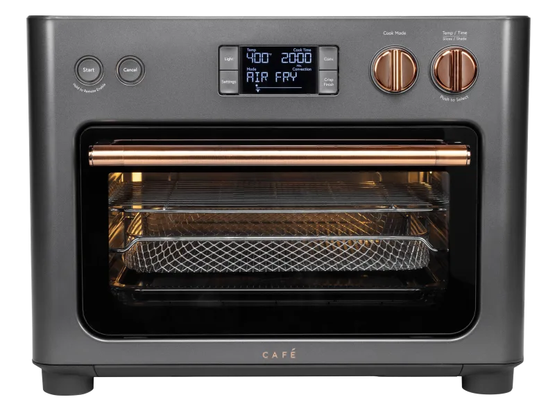 Café Couture Oven front view showing digital panel and modes