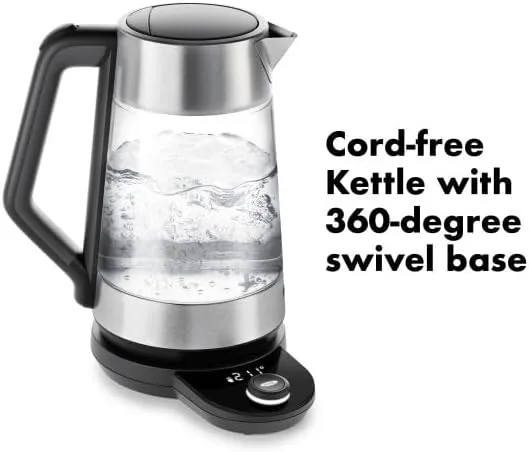 OXO Brew Adjustable Temperature Kettle base with simple control dial and digital readout