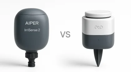 Comparing AIPER IrriSense 2 and OtO Smart Sprinklers