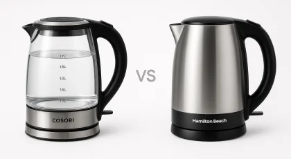 Cosori vs Hamilton Beach Electric Kettles: Glass vs Convenience