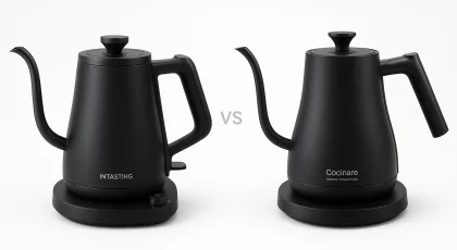 INTASTING vs Cocinare Gooseneck Kettles: Minimalist or Guided Brewing?