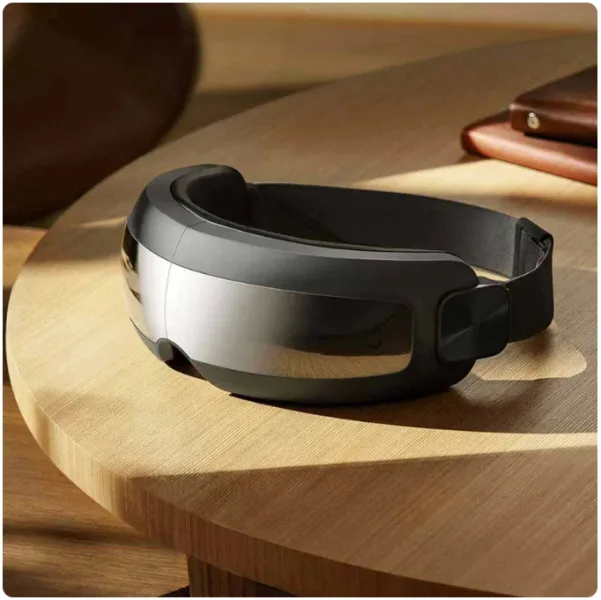 Xiaomi Mijia Smart Eye Massager side view showing adjustable head strap and folding structure