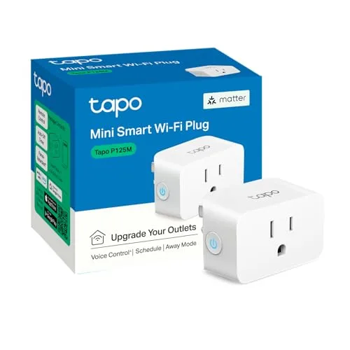 Tapo P125M mini smart Wi‑Fi plug with retail packaging
