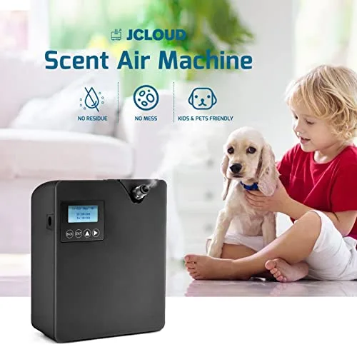 JCLOUD P300 waterless HVAC scent diffuser showing minimal button controls