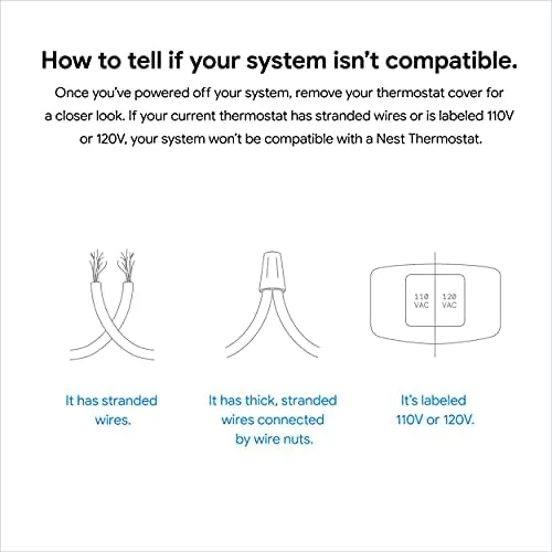 Google Nest Thermostat wiring compatibility check guide in hand