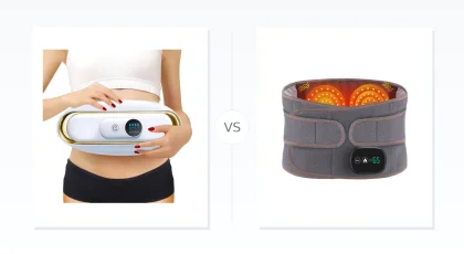 Red Light Heating Massage Waist Protector Belt vs Smart Abdominal Massage Hot Compress Bel